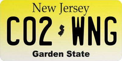 NJ license plate C02WNG