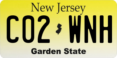 NJ license plate C02WNH