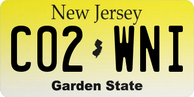 NJ license plate C02WNI
