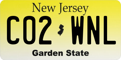 NJ license plate C02WNL