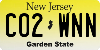 NJ license plate C02WNN