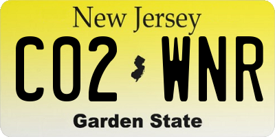 NJ license plate C02WNR
