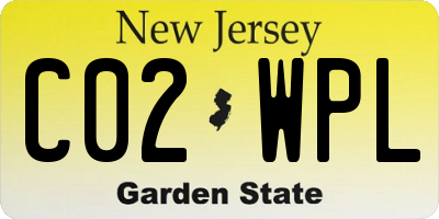 NJ license plate C02WPL