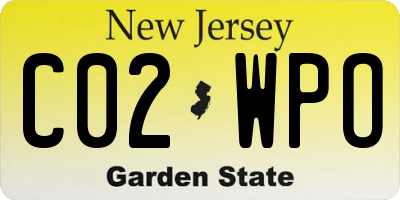 NJ license plate C02WPO