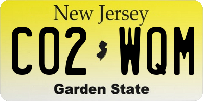 NJ license plate C02WQM