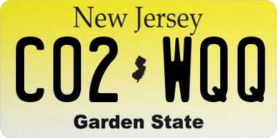 NJ license plate C02WQQ