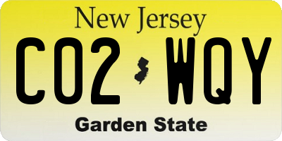 NJ license plate C02WQY