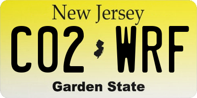 NJ license plate C02WRF