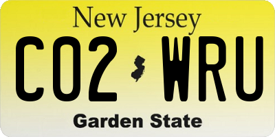 NJ license plate C02WRU