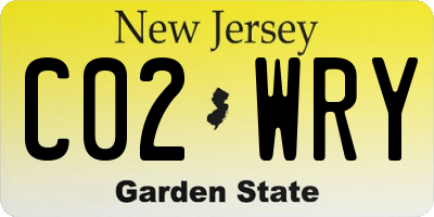 NJ license plate C02WRY