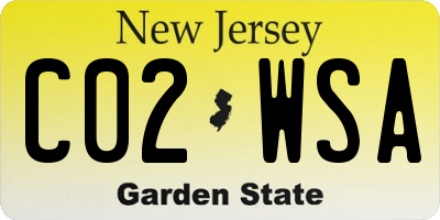 NJ license plate C02WSA