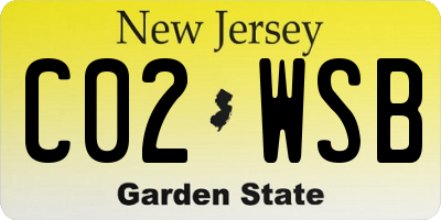 NJ license plate C02WSB