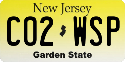 NJ license plate C02WSP