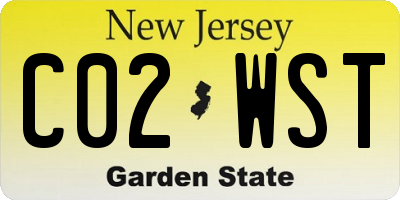 NJ license plate C02WST