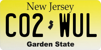 NJ license plate C02WUL