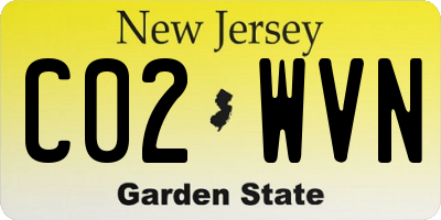 NJ license plate C02WVN