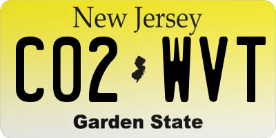 NJ license plate C02WVT