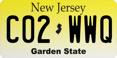 NJ license plate C02WWQ
