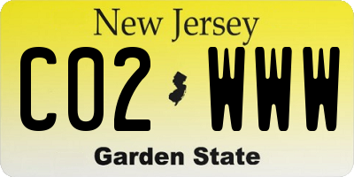 NJ license plate C02WWW