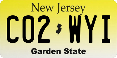 NJ license plate C02WYI