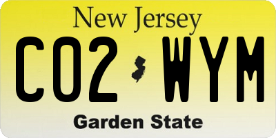 NJ license plate C02WYM