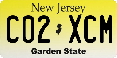 NJ license plate C02XCM