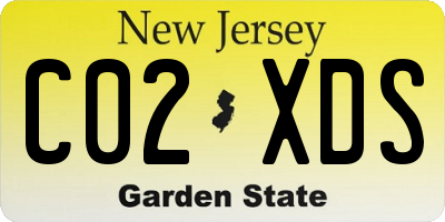 NJ license plate C02XDS