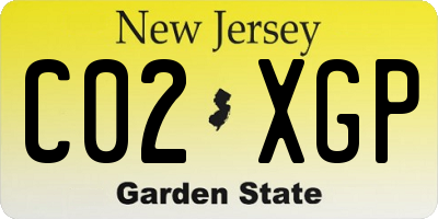 NJ license plate C02XGP