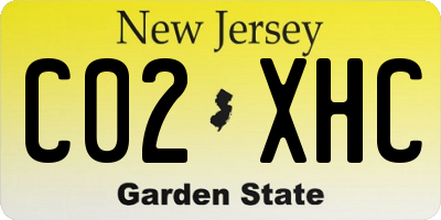 NJ license plate C02XHC