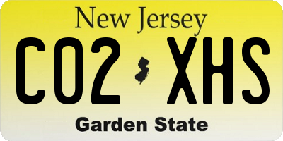 NJ license plate C02XHS