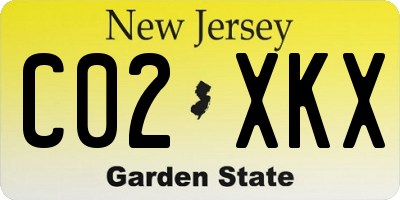 NJ license plate C02XKX