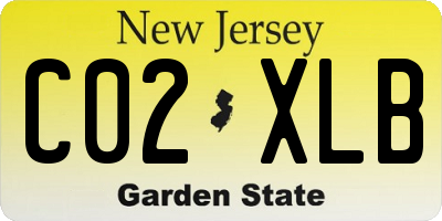 NJ license plate C02XLB