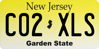 NJ license plate C02XLS