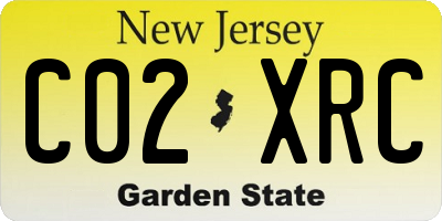 NJ license plate C02XRC