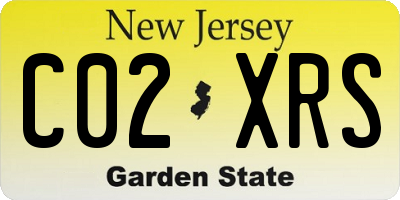 NJ license plate C02XRS