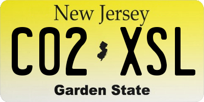 NJ license plate C02XSL