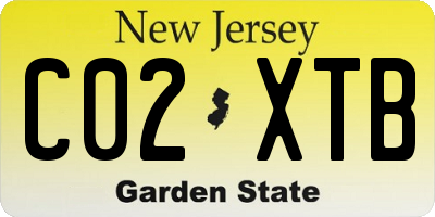 NJ license plate C02XTB