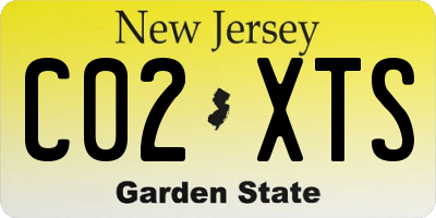 NJ license plate C02XTS