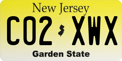NJ license plate C02XWX