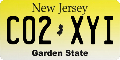 NJ license plate C02XYI