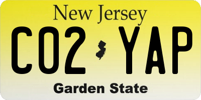 NJ license plate C02YAP