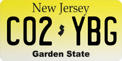 NJ license plate C02YBG