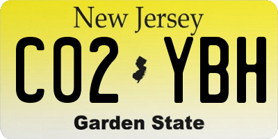 NJ license plate C02YBH