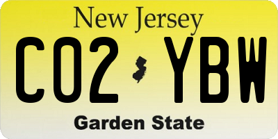 NJ license plate C02YBW