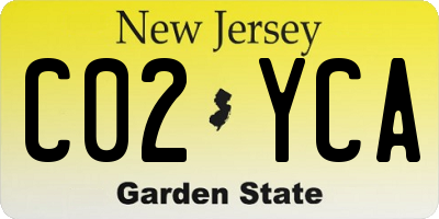 NJ license plate C02YCA