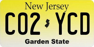 NJ license plate C02YCD