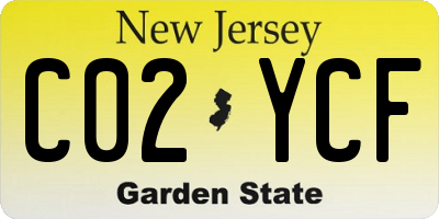NJ license plate C02YCF
