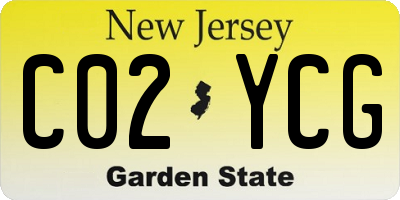 NJ license plate C02YCG
