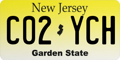 NJ license plate C02YCH