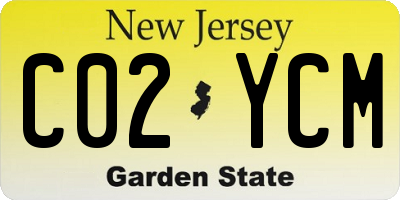 NJ license plate C02YCM